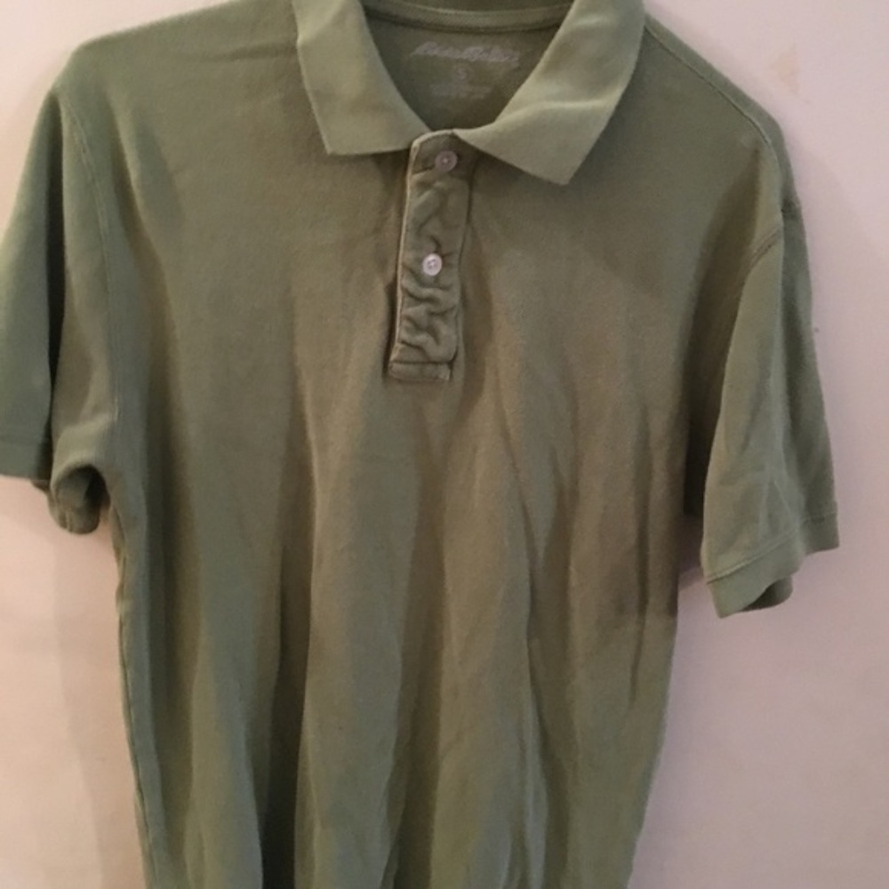 ✨ 3/$30 Eddie Bauer Lime Green Mens Polo Shirt - Picture 1 of 3